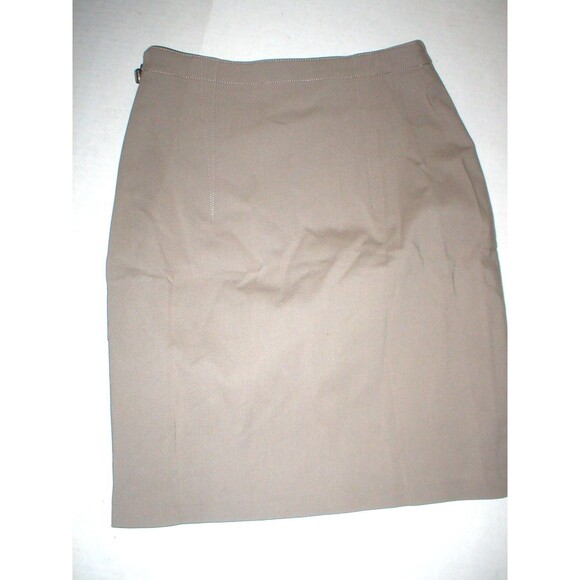 New Womens Designer T Alexander Wang M NWT Skirt Pencil Brown Side Zipper Office - Picture 5 of 5